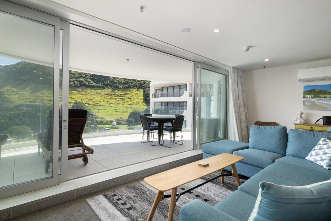 Oceanside Apartment With Iconic Views Mount Maunganui Eksteriør bilde